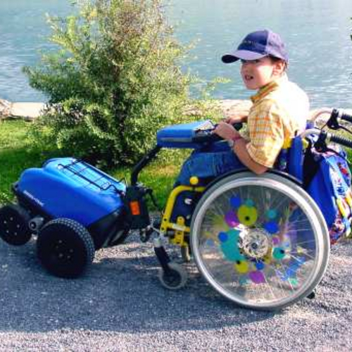 Swiss-trac hjælpemotor til kørestol til børn 